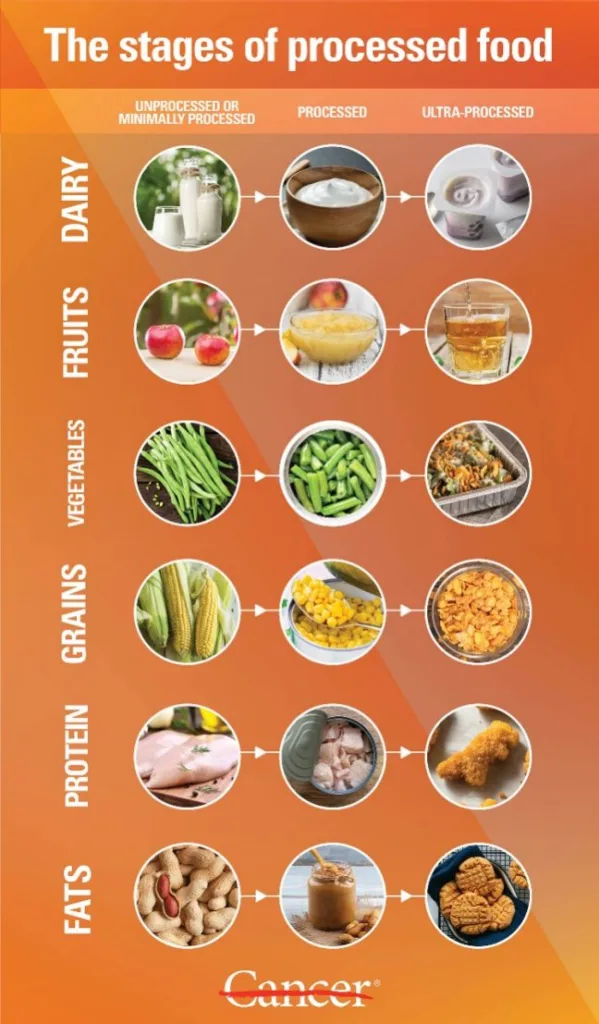 Types Of processed food